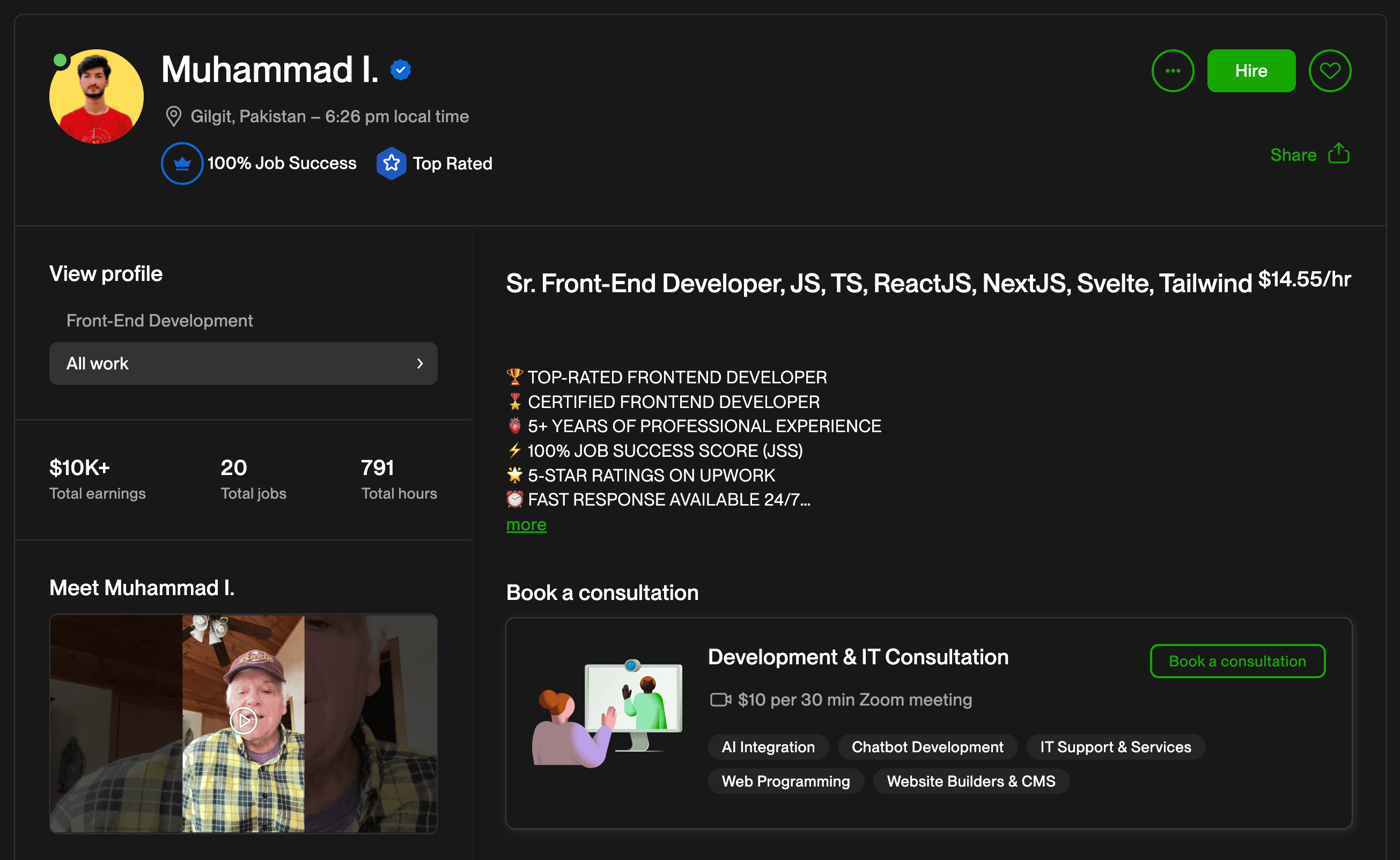 Full Stack Developer / Upwork 1