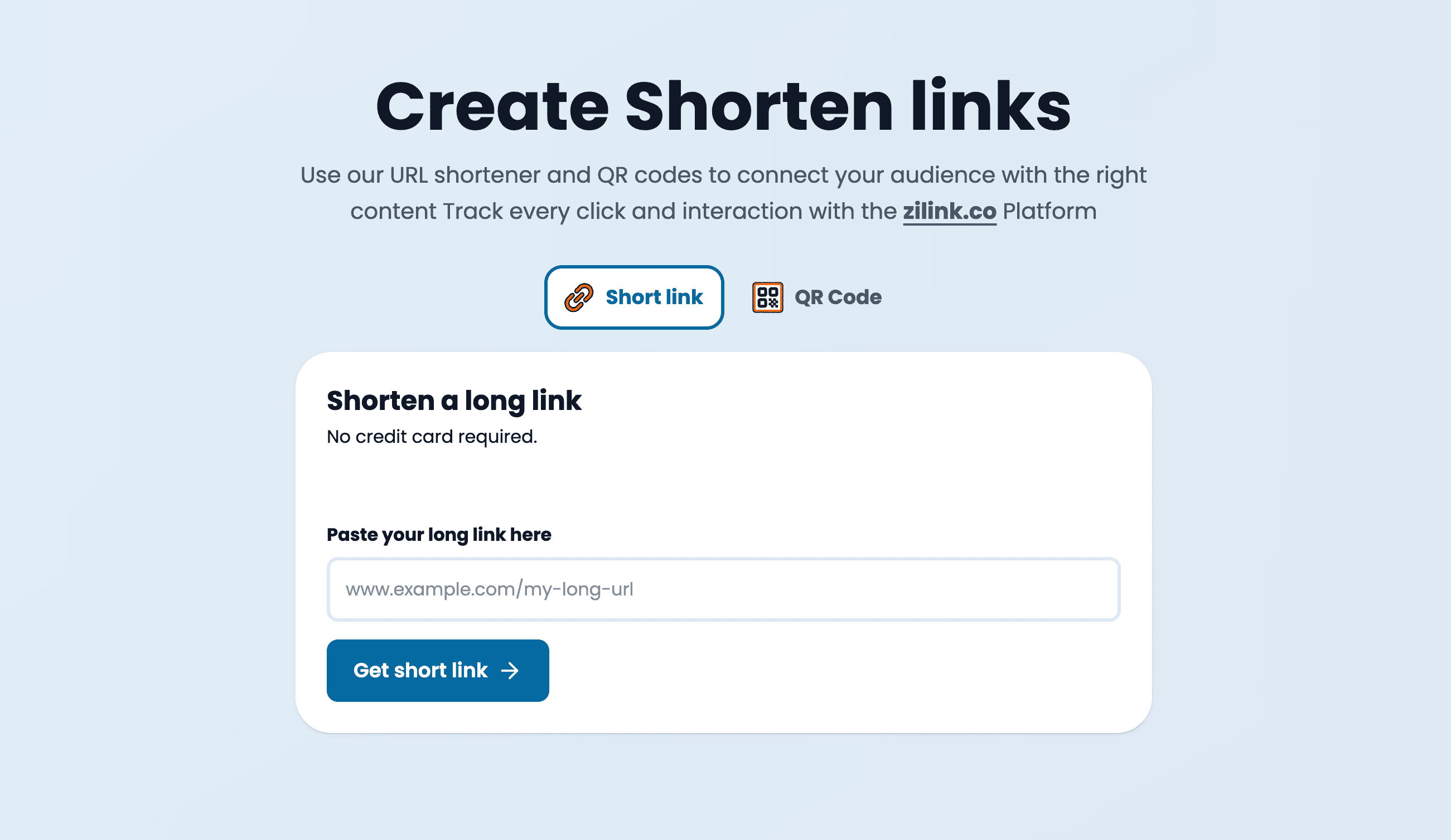 Create Shortened Links & QR Codes screenshot 1